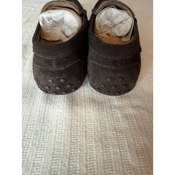 Polo Ralph Lauren Suede Penny Loafers Brown Men’s 10.5D Leather Driving Shoes - Picture 7 of 8